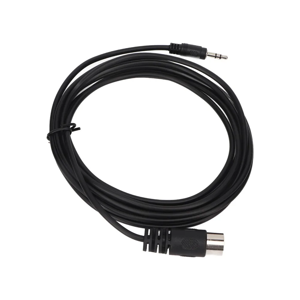 Clear Signal DIN 5 Pin to 3.5mm Cable Tangle Free 3 Meters/9.8ft DIN 5Pin Male to 3.5mm Male Sound Cable MIDI Adapter Cable