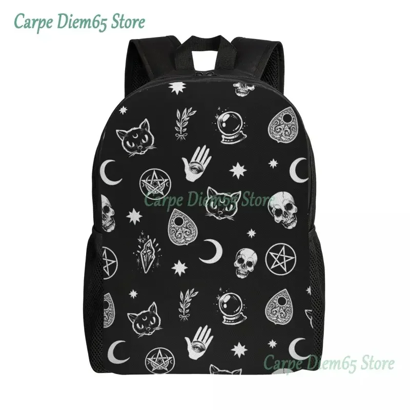 

Witch Pattern Backpacks for Women Men Water Resistant School College Halloween Bag Printing Bookbags