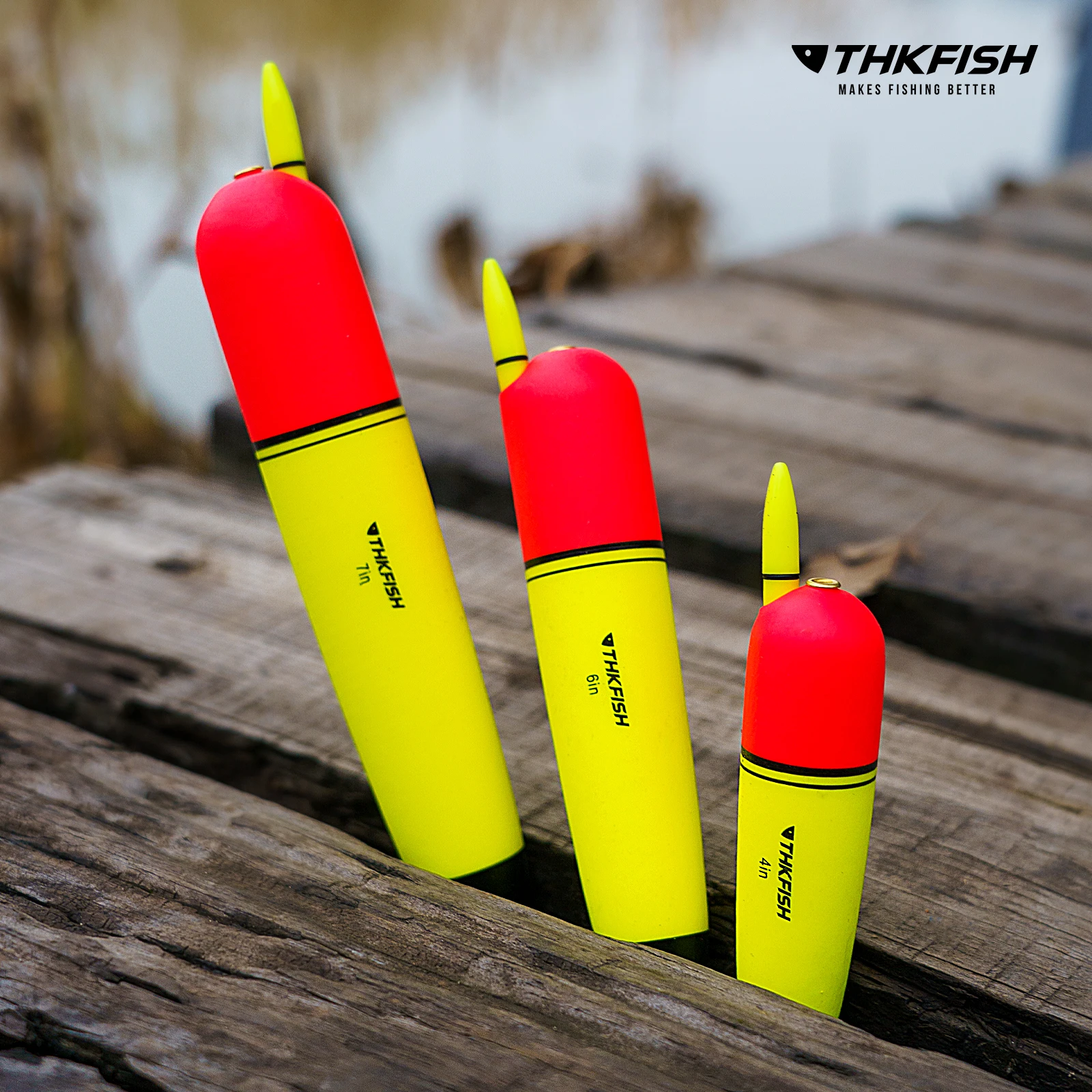 THKFISH 4pcs LED Electronic Floats EVA Plastic Luminous Night Fishing Slip Bobbers Rock Fishing Sliding Float 4in 6in 7in view 5