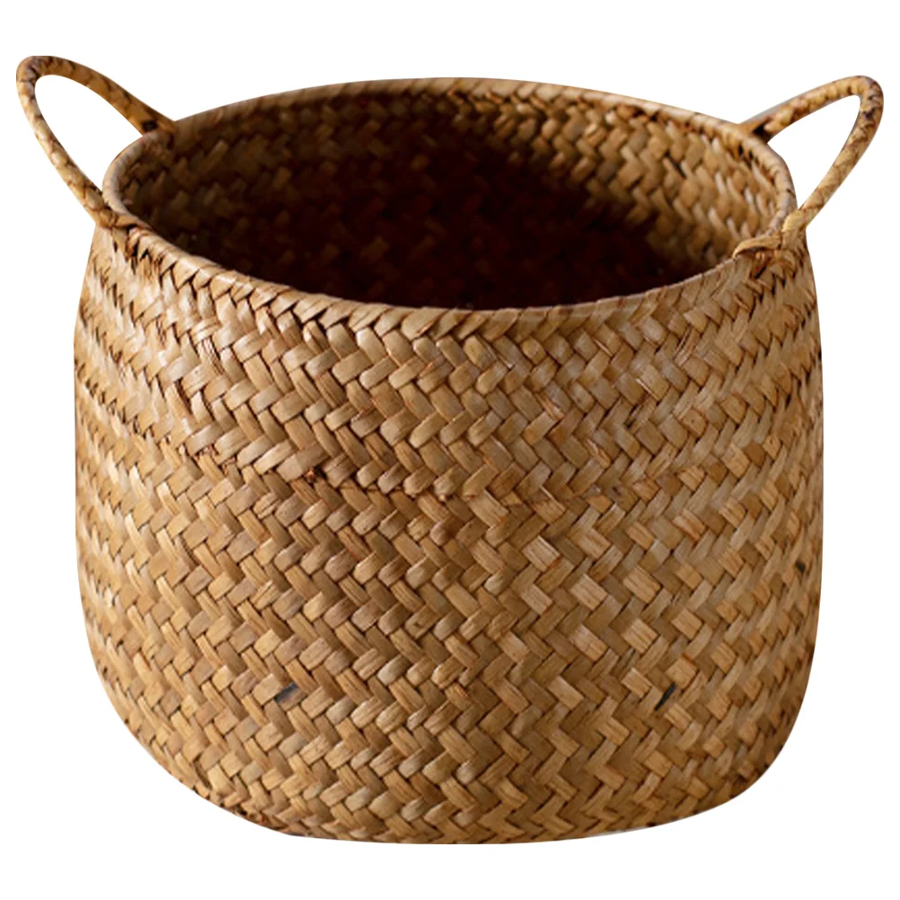 

Seagrass Basket Woven Plant Pot Holder Desktop Flower Arrangement Basket Woven Basket seagrass baskets