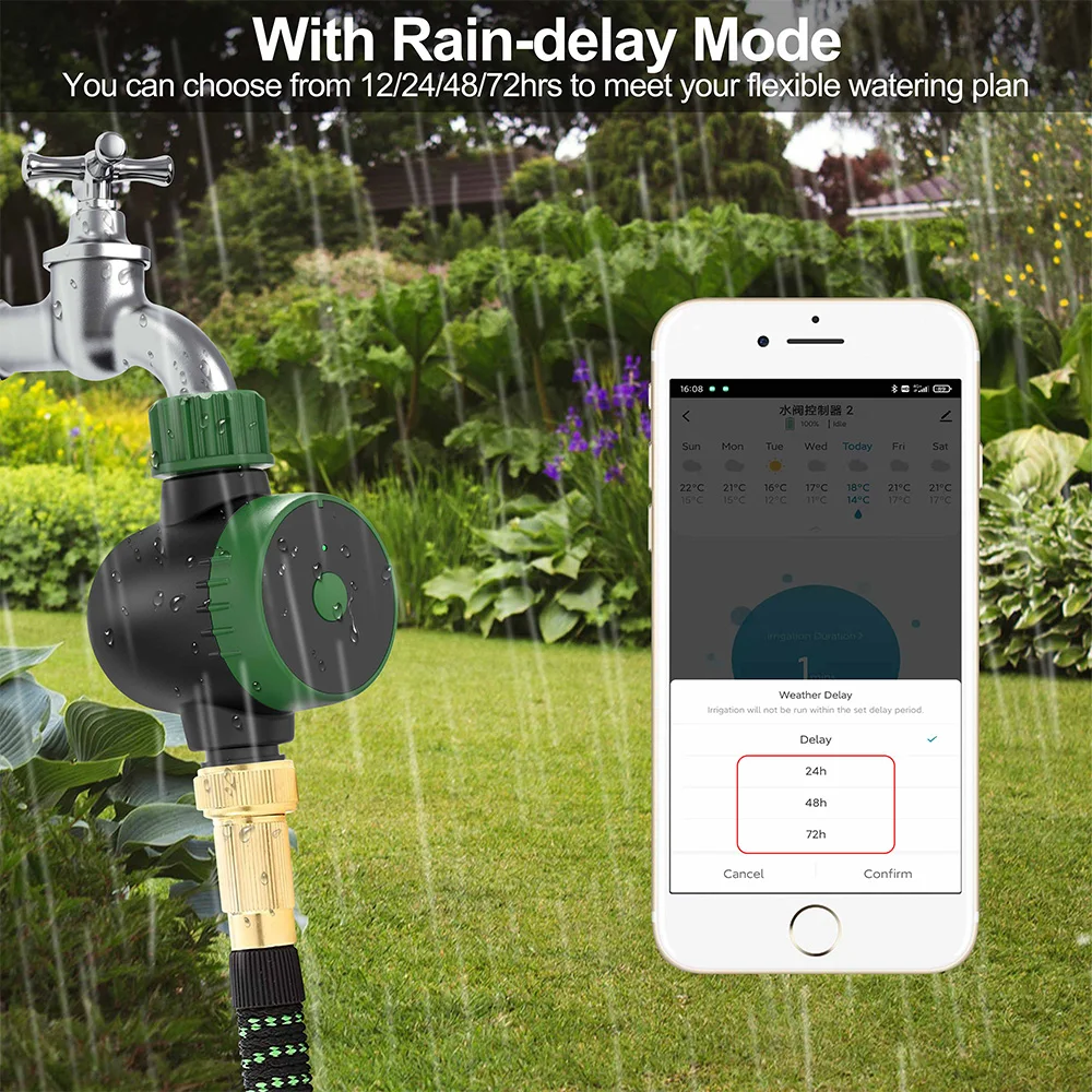 Garden WIFI/Bluetooth Compatible Timer Automatic Programming Watering Controller Drip Irrigation System US EU UK AU Plug Gateway