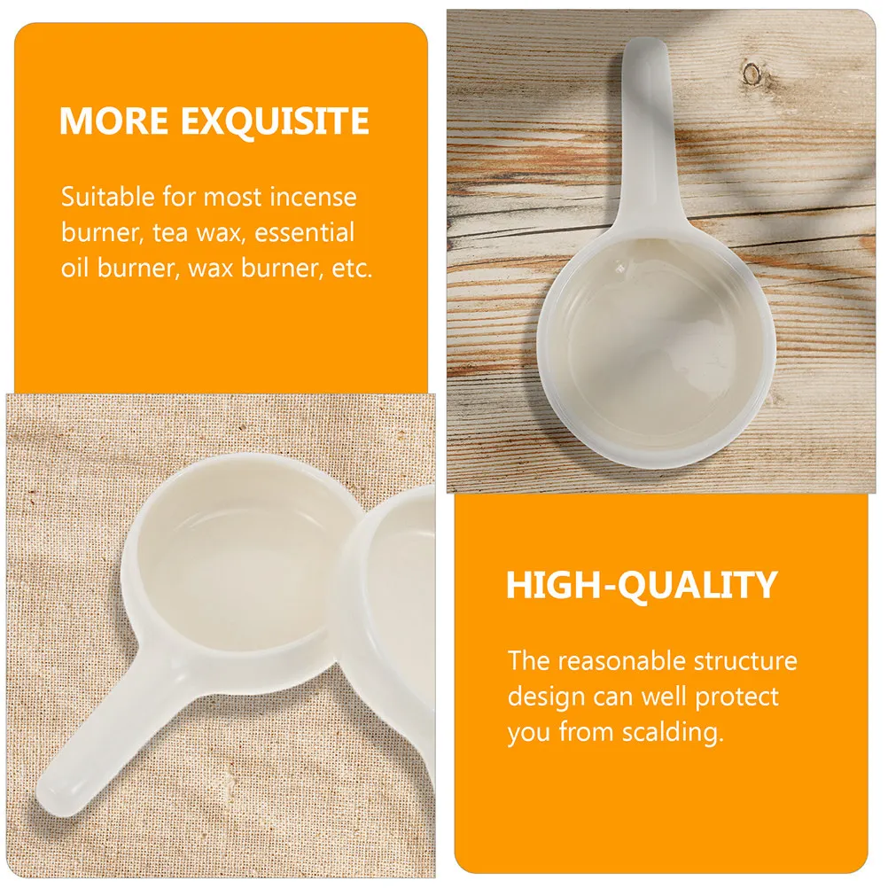 8Pcs Small Ceramic Holder Aroma Incense Burner Tealight Tray Spoon Type Decorative Heat Resistant Home Office Kitchen
