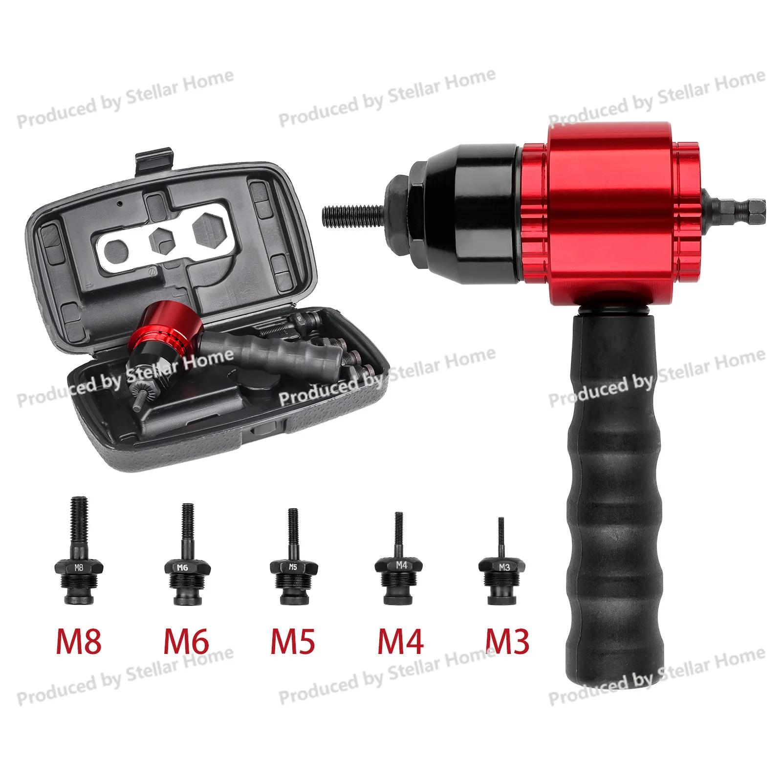 Electric Rivet Gun Rivet Nut Gun Converter Metric Imperial Rivet Nut Gun Multifunctional Rechargeable