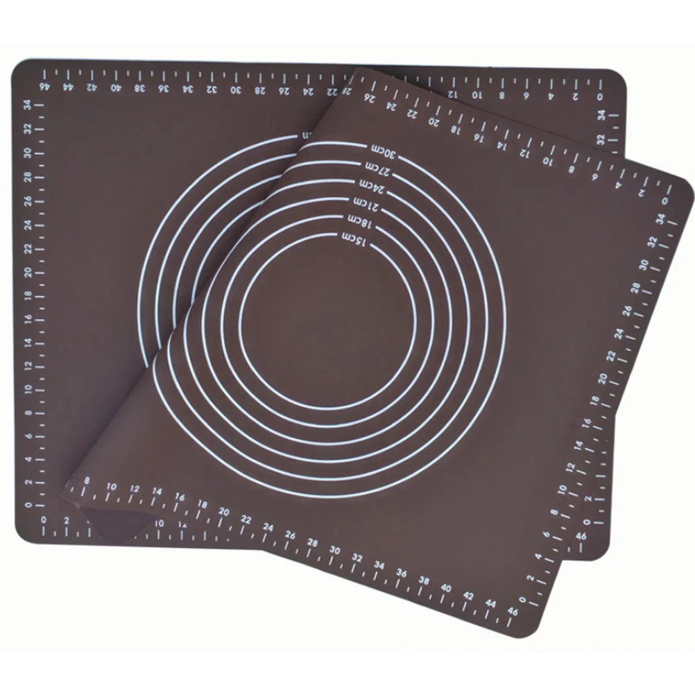 

1Pcs Non-Slip Silicone Dough Mat Long Term Use Easy Clean Kitchen Gadget for Baking Pizza Pasta Fondants Coffee