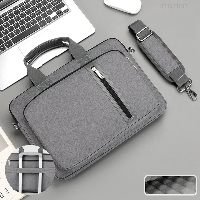 Laptop Bag for Macbook Air Pro 16 13 Redmi Lenovo 13.3 14 15.6 17.3 Inch Case Shockproof Portable Shoulder Bag Handbag Briefcase