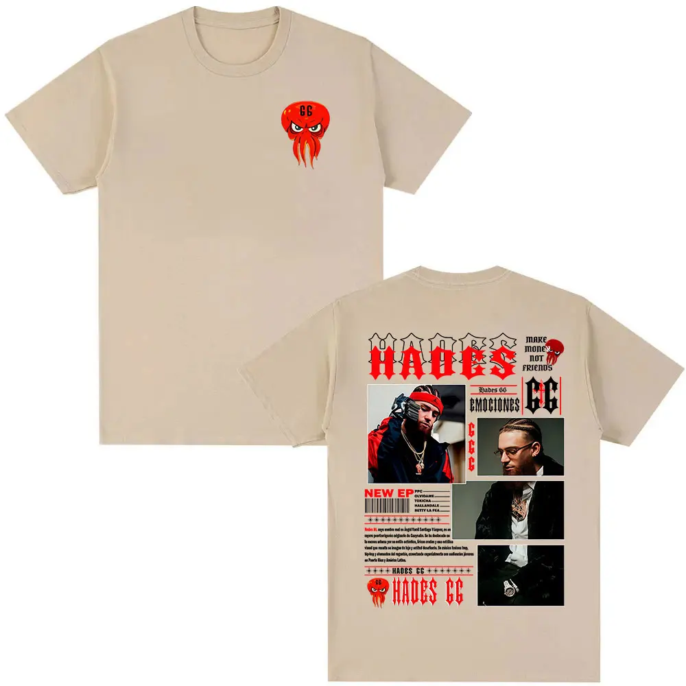 Rapper Hades 66 Album 2025 Grafik-T-Shirt für Herren, Gothic-Mode, Hip-Hop-T-Shirts, lässige Baumwolle, kurzärmelig, T-Shirts, Streetwear – Detail 6