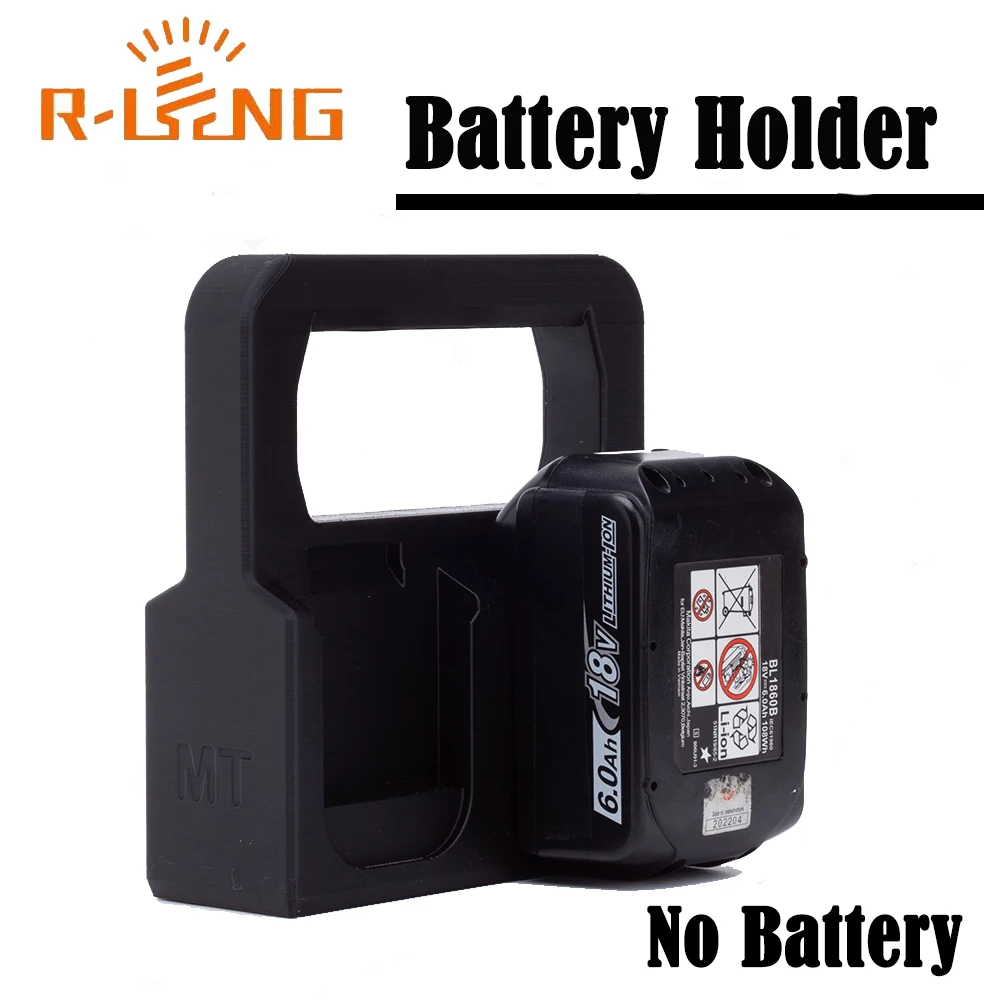 

4x держатель для аккумуляторов, портативная подставка для хранения, кронштейн-держатель, подходит для литиевых аккумуляторов Makita 18V BL1860B (без аккумулятора)