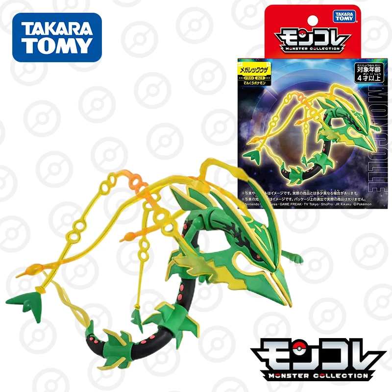 

Takara Tomy Tomica Pokemon Monster Collection Mega Rayquaza Character Anime Figure Kids Xmas Gift Toys for Boys