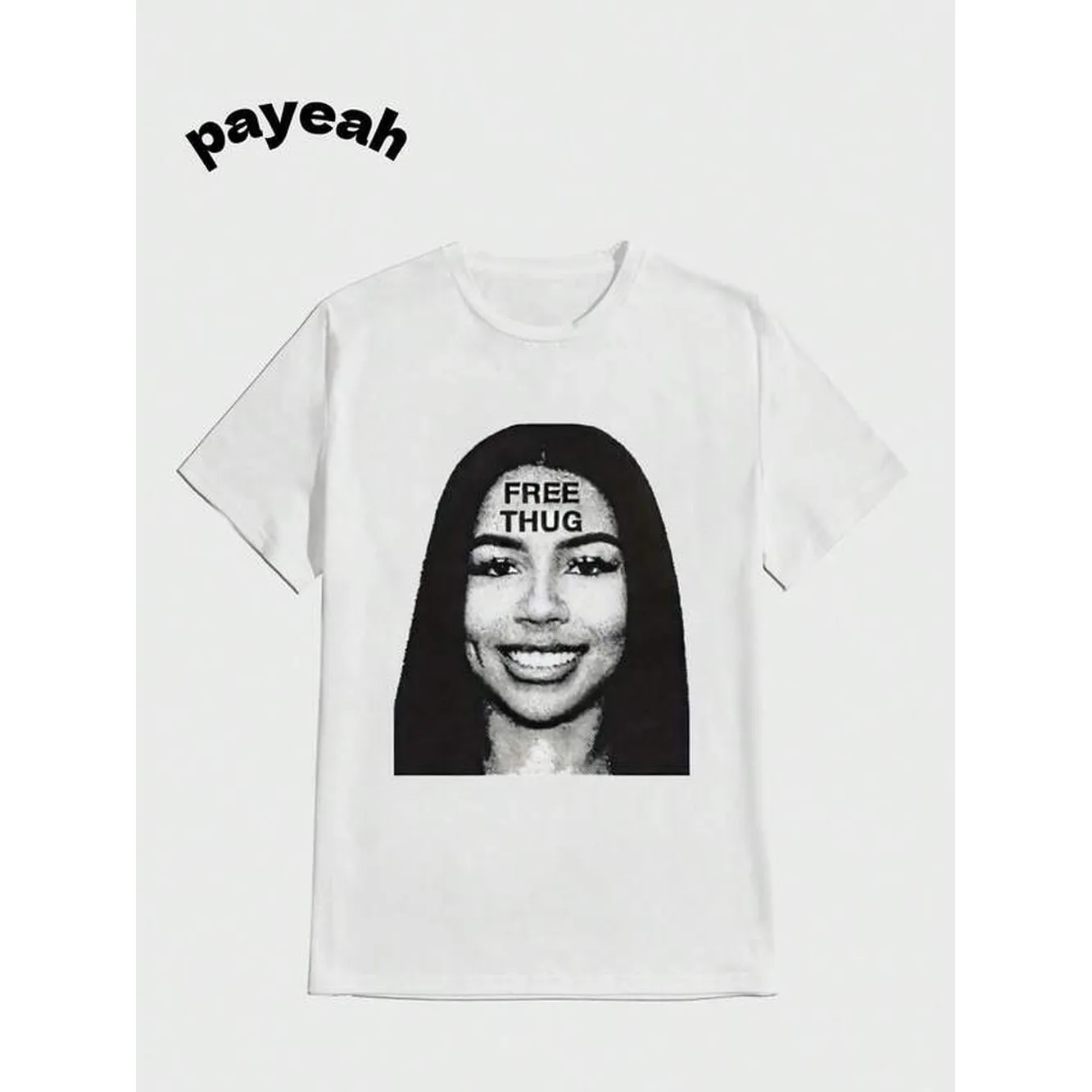 Payeah Vintage Graphic Streetwear Tee Casual Digital Print Pure Heavy Cotton T Shirt