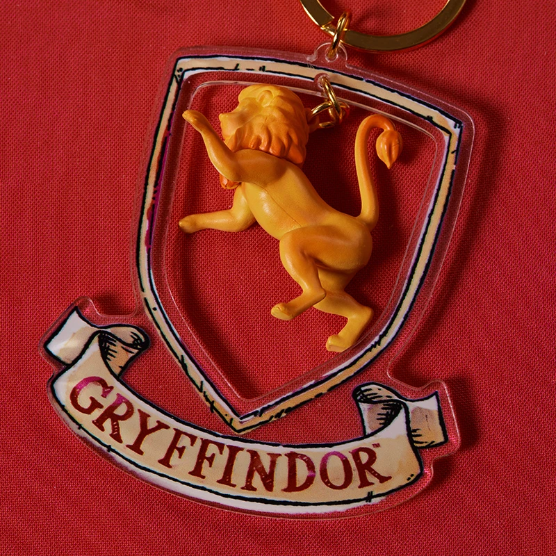 Miniso harry potter acrílico balançando caixa cega pingente grifinória hufflepuff slytherin ravenclaw oficial genuíno caixa cega presente