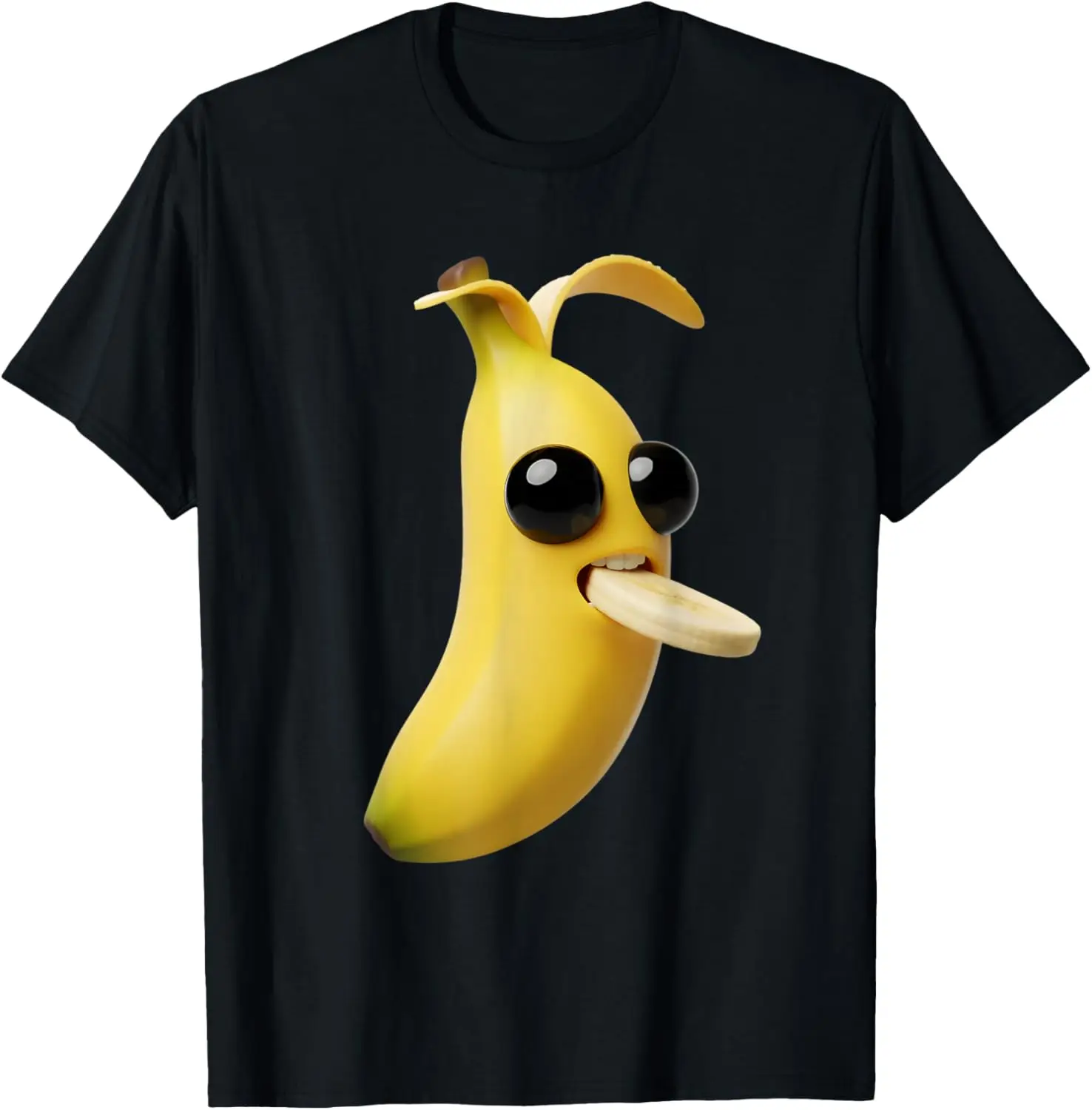 Niche Fruits Funny Banana Meme Brainrot Surreal Tee – Soft, & 100% Cotton Trendy Y2K Short-Sleeve Tee-Soft, Quick-Drying,
