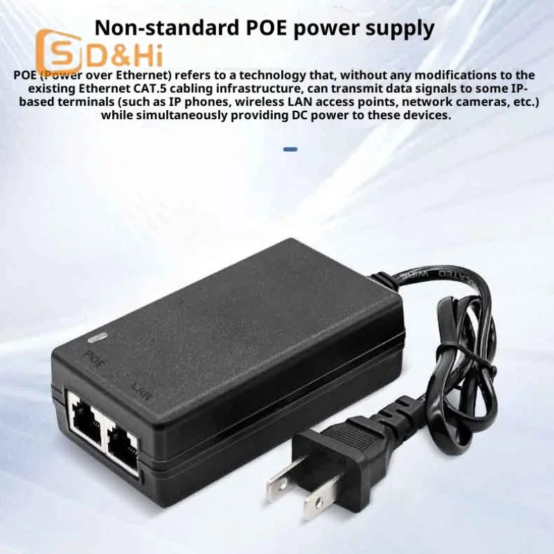 POE Adapter For Router Repeater 24V 1A | 48V 0.5A For POE Splitter Power Injector Ethernet Adapter Power Supply Charger US Plug