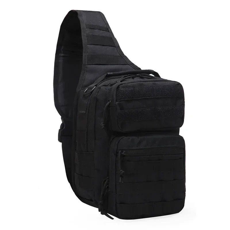 Men Cross Body Shoulder Bag Sling Backpack for Travel Hiking Climb   Assualt Nylon Male Rucksack Chest Bags