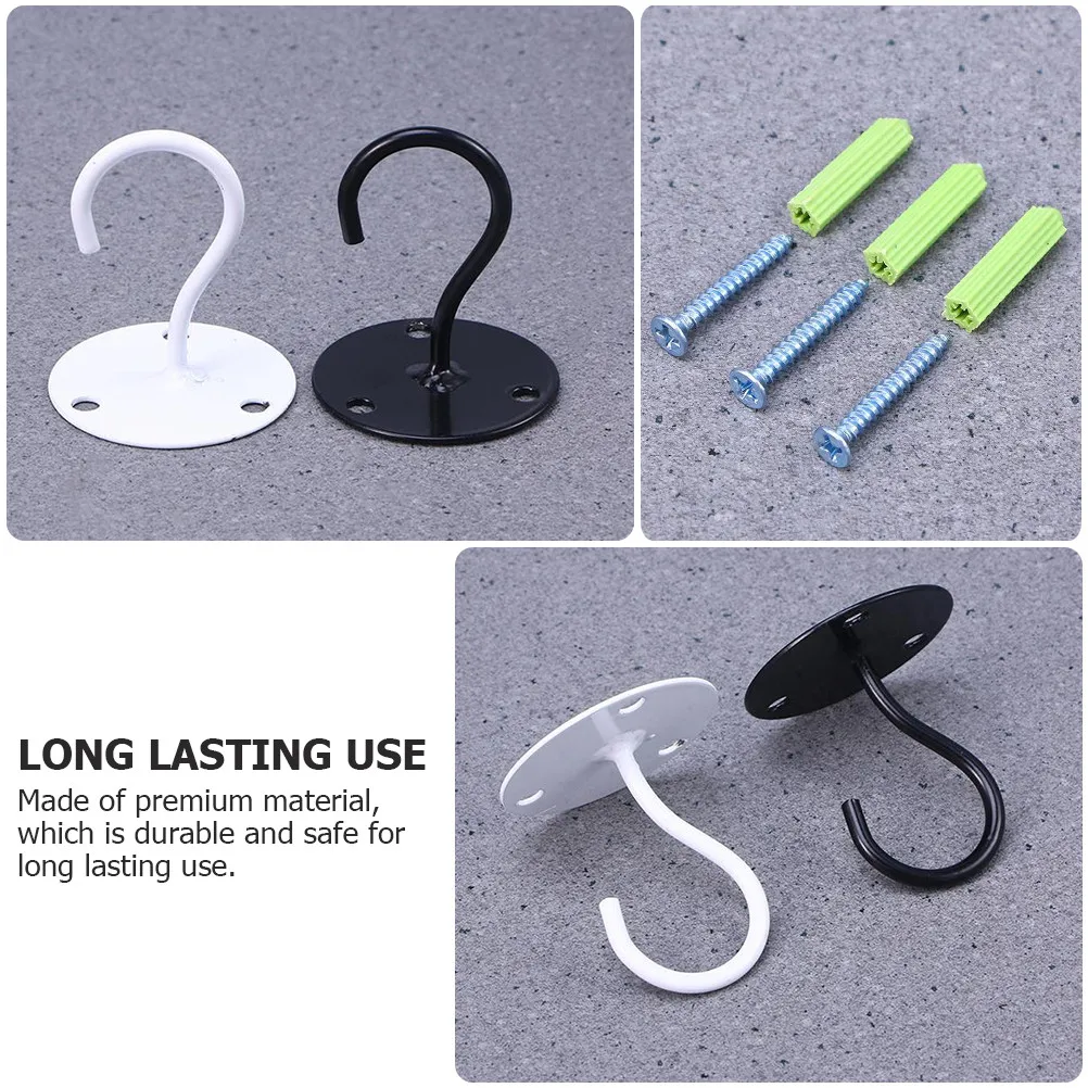 

3 Pcs Wall Hooks for Hanging Flower Pots Bird Feeders Lanterns Decorations Heavy Duty Plant Support Garage Garden