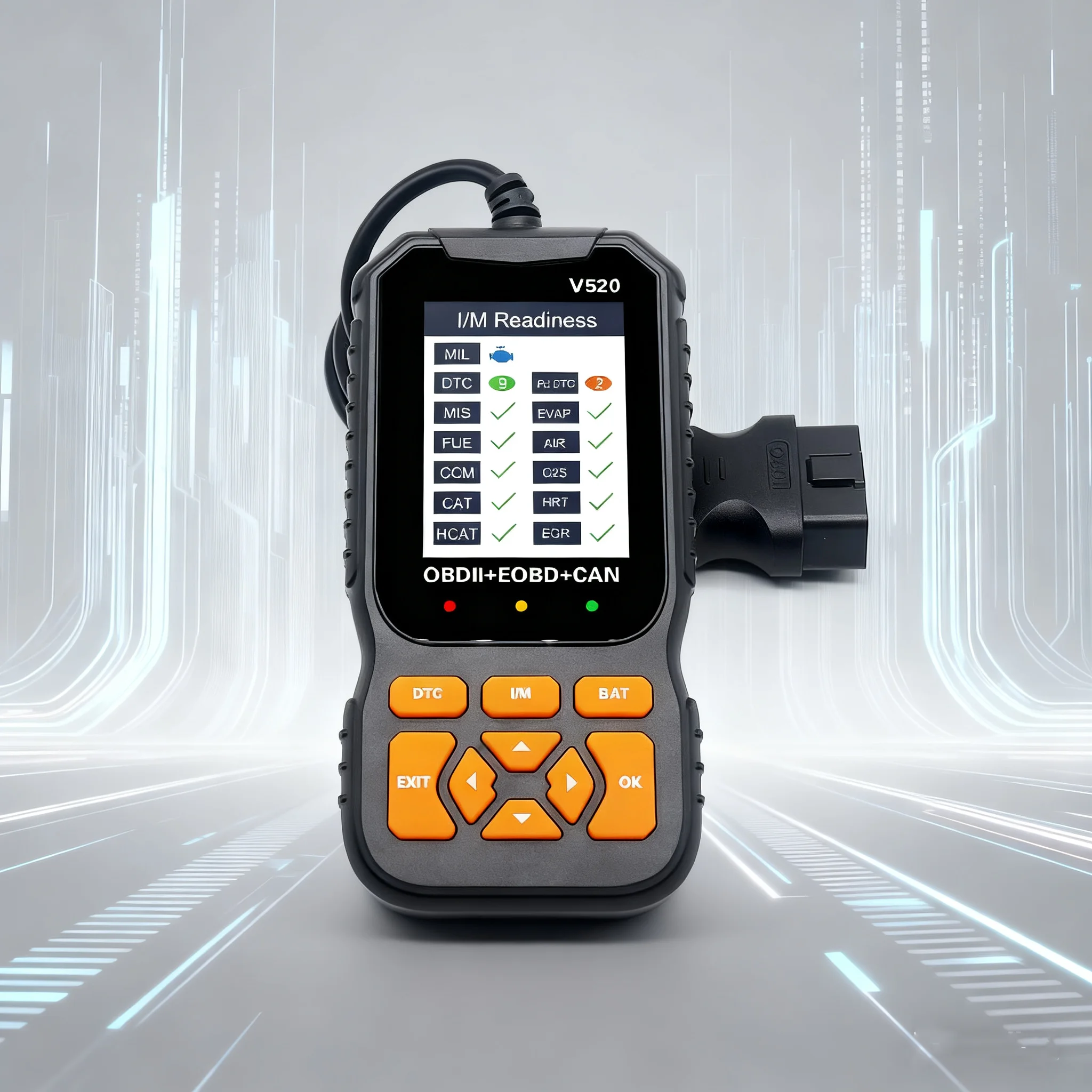 العالمي V520 Obd2 الماسح الضوئي التشخيص محرك السيارات تحقق خطأ خطأ واضح تيار البيانات جهاز اختبار بطارية قارئ الرمز #6