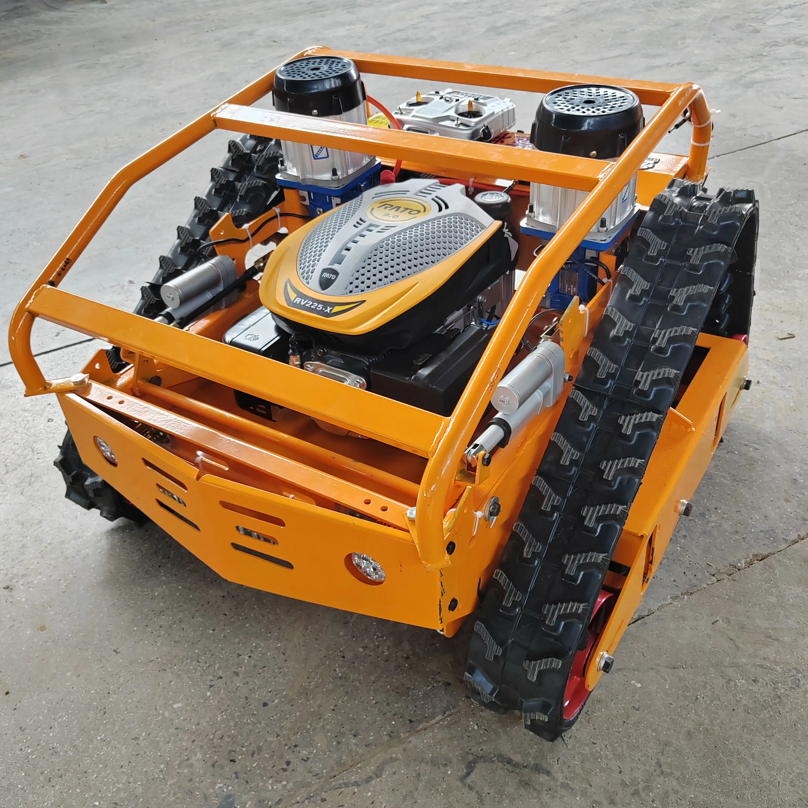 

Многофункциональная вездеходная самоходная полноприводная высокомощная электрическая гусеничная газонокосилка