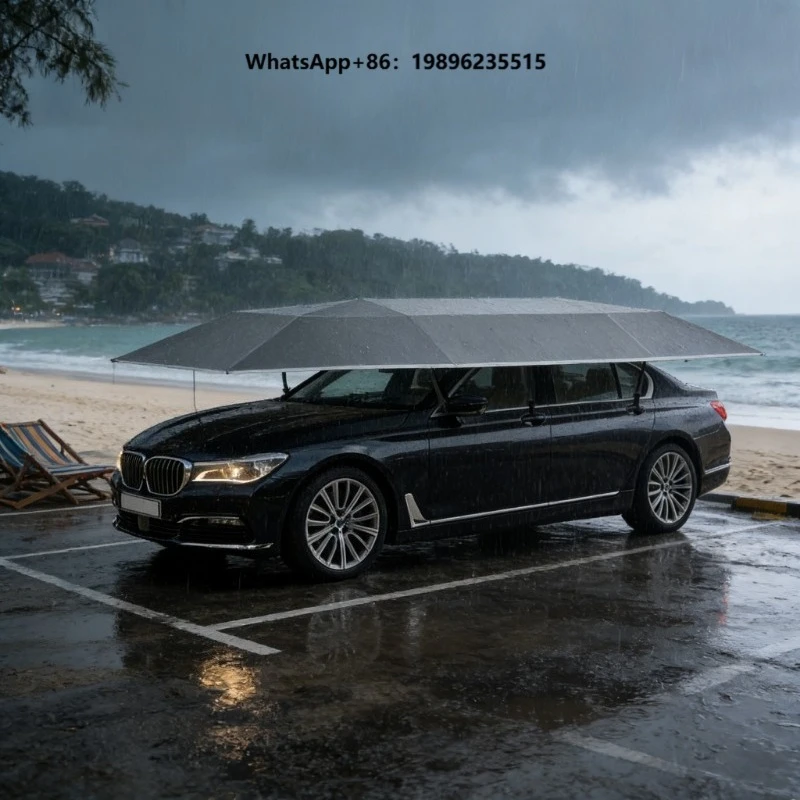 Streamlined Automatic Car Sunshade Umbrella Mobile Canopy Umbrella Car Cover