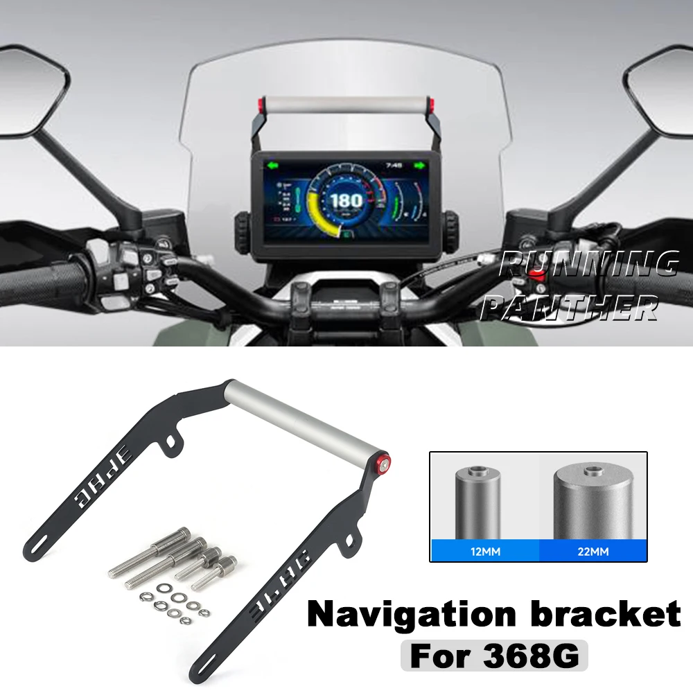 

For ZONTES 368G 368-G Motorcycle Navigation GPS Stand Holder Mobile Phone Aluminum Mount Bracket