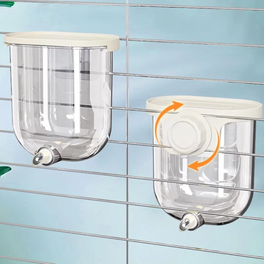 Wall Mounted Bird Cage Water Feeder Automatic Leak-proof Parrot Water Dispenser Pin-Touch No Drip Bird Cage Waterer