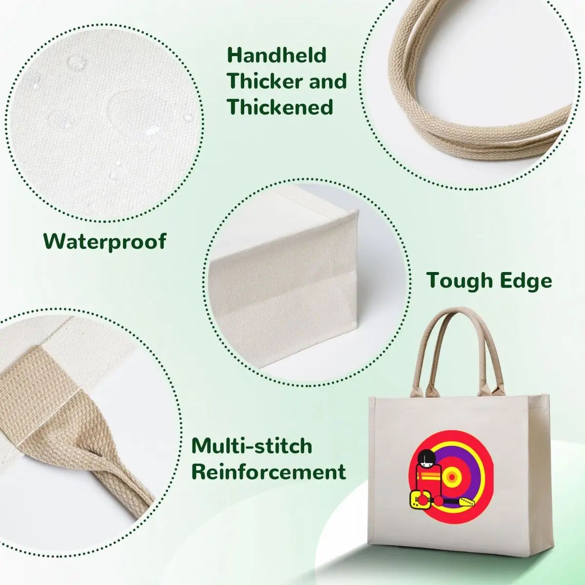 Super 8 Tote Bag tote men bags woman 2025 custom canvas