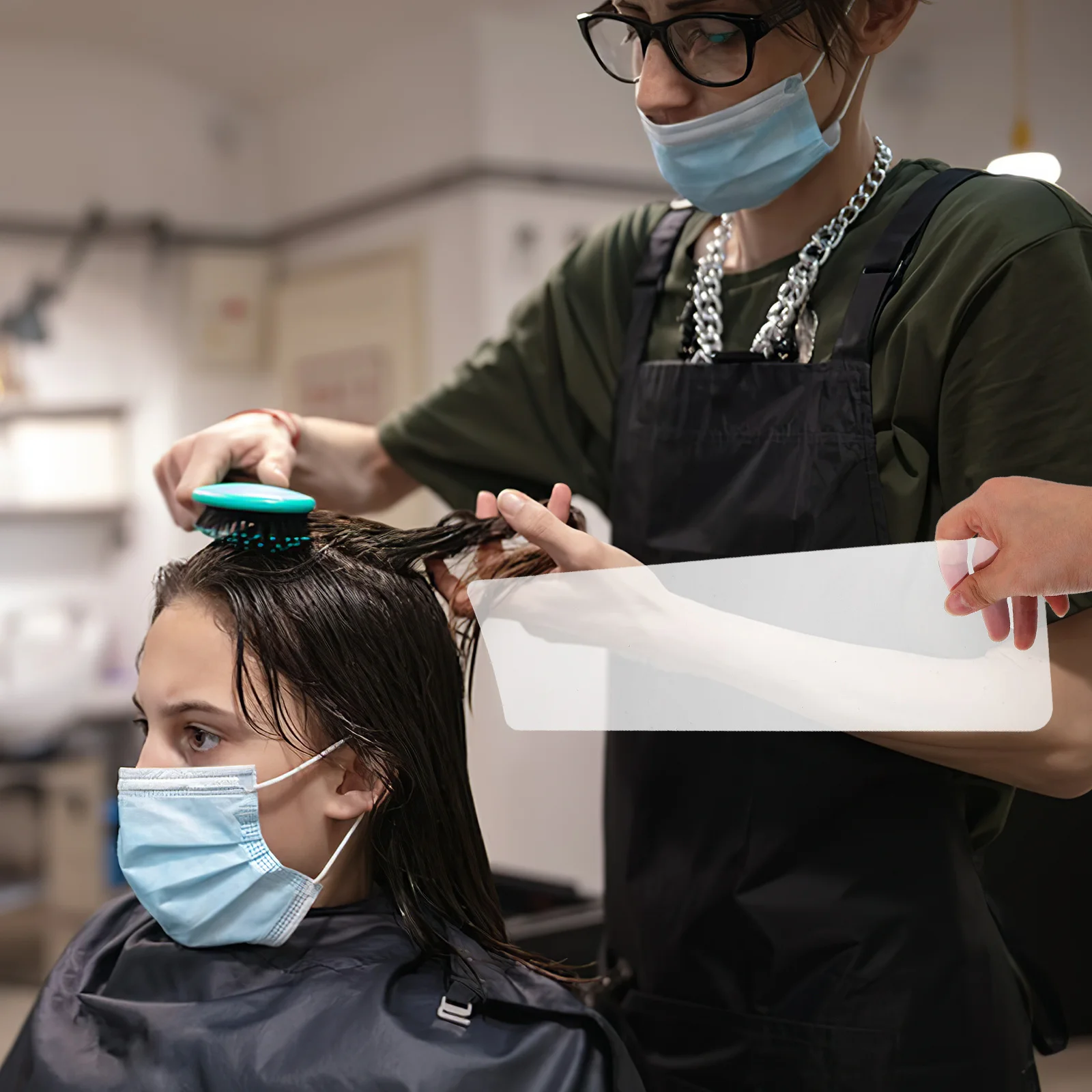 Lightweight Durable Hair Foiling Board Styling Tool For Salon Home Use Easy Sectioning Multicolor Coloring Foil Dyeing - Image 4