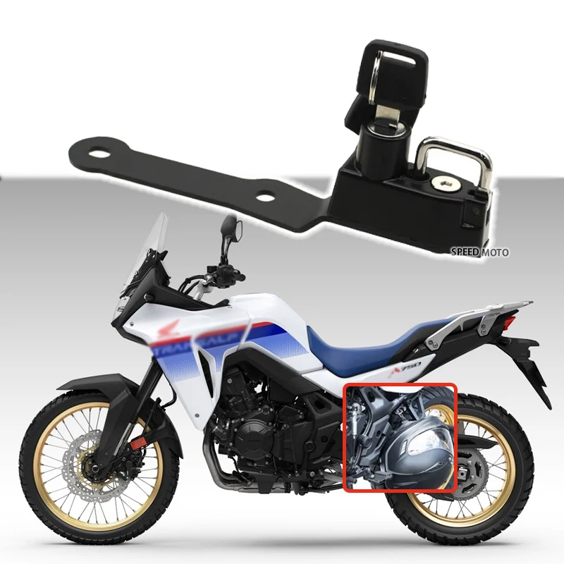 Motorcycle Accessories  For Honda XL750 Transalp Transalp750 XL-750 2023 2024 Helmet Lock Side Anti-theft Security with 2Keys