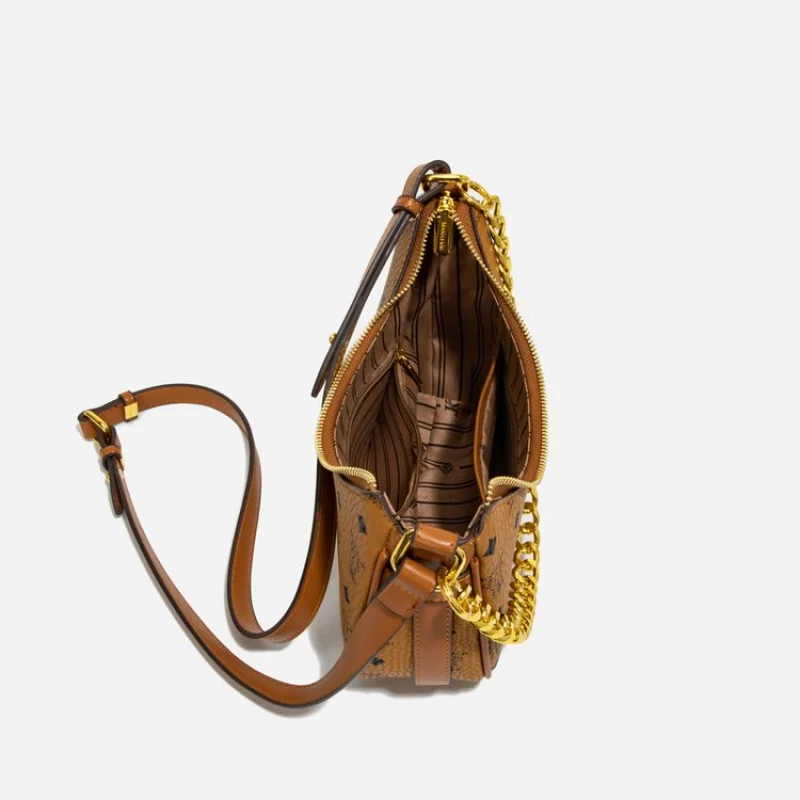 

Women's Messenger Bag Featuring Leather Construction Luxury Brand Design Famous Designer Collaboration Durable