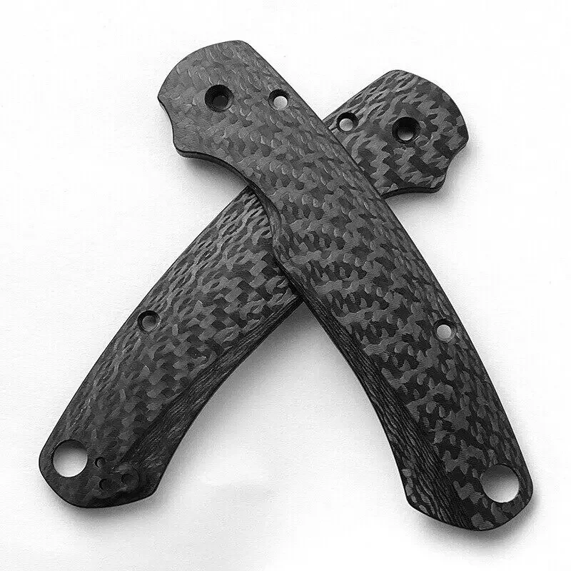 1 Pair Full 3K Fiber Carbon Handle Scales Grips for Paramilitary Spyderco 2 Para 2 C81 Pm2