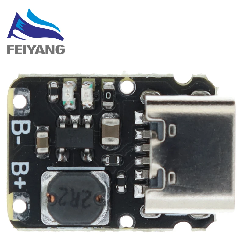 TP4057 1A lithium battery charging board module Polymer battery Type-C port with protection,over TP4056