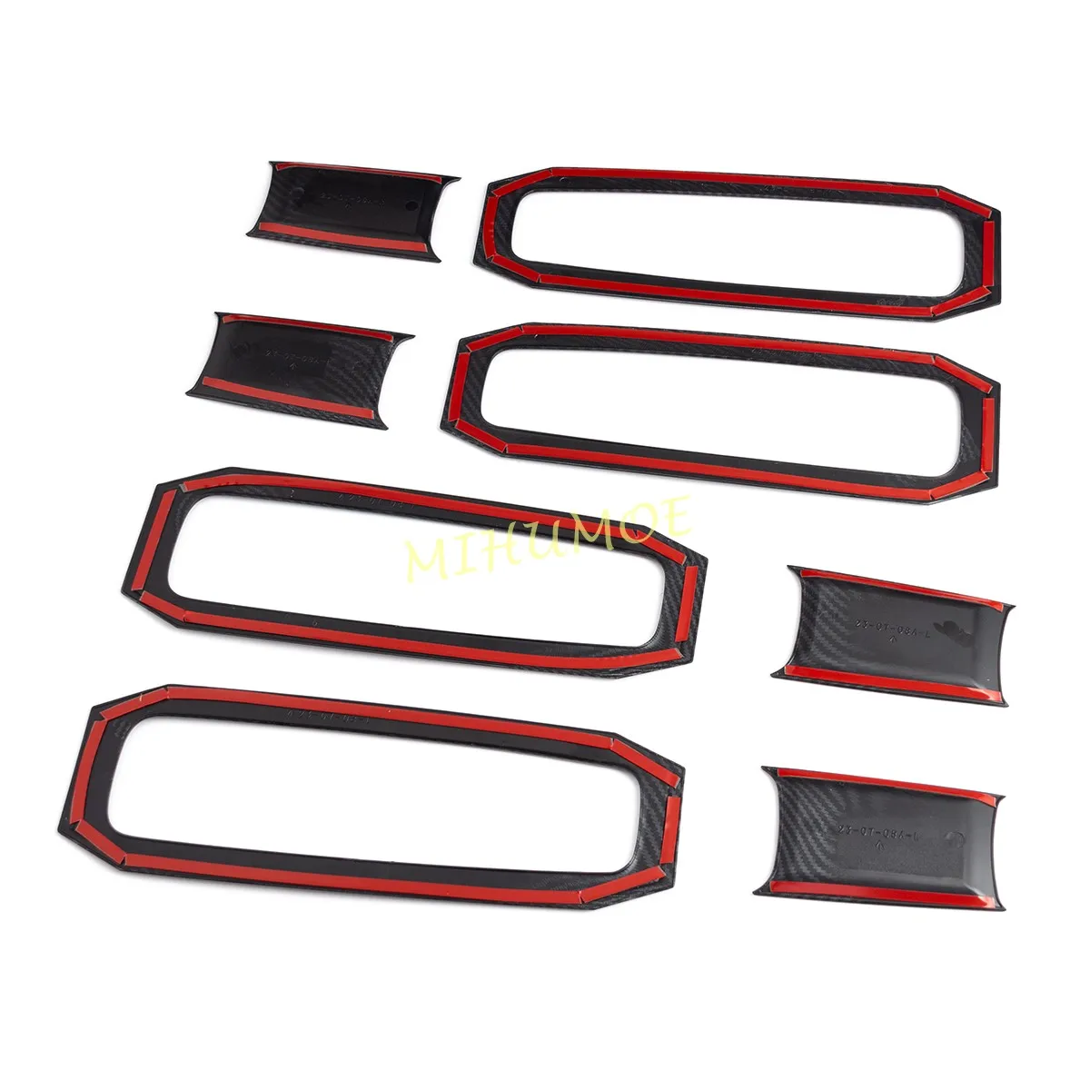 For 2019-2025 Dodge Ram 1500 Carbon Fiber Chrome Car Exterior Door Handle Bowl Cover Trim Sticker Styling Accessories - view 6