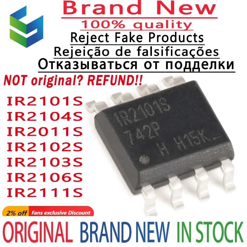 1pcs Original and Genuine IR2011STRPBF SOP-8 IR2011S IR2101S IR2102S IR2103S IR2104S IR2106S IR2111S STRPBF