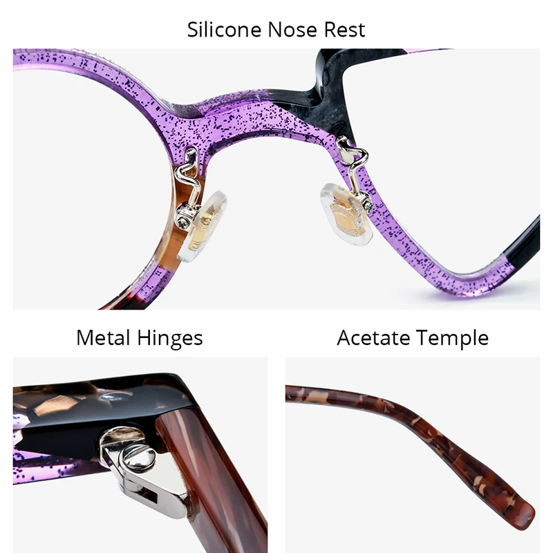HEPIDEM Acetate Glasses Frame Men 2025 New Retro Round Square Rhomboid Eyeglasses Women Nerd Vintage Eyewear Spectacles 9391