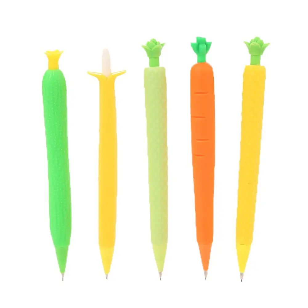 Cute Kawaii Cartoon Cactus Press Automatic Mechanical Pencil School Office Supply Student Stationery Pencils Gift Carrot Pens