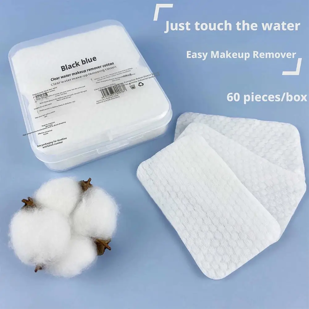 1 Beutel Weiche und atmungsaktive kreisförmige Make-up-Entferner-Pads, doppelseitige Wattepads, nicht reizend, für die tägliche Gesichtsreinigung N8T4