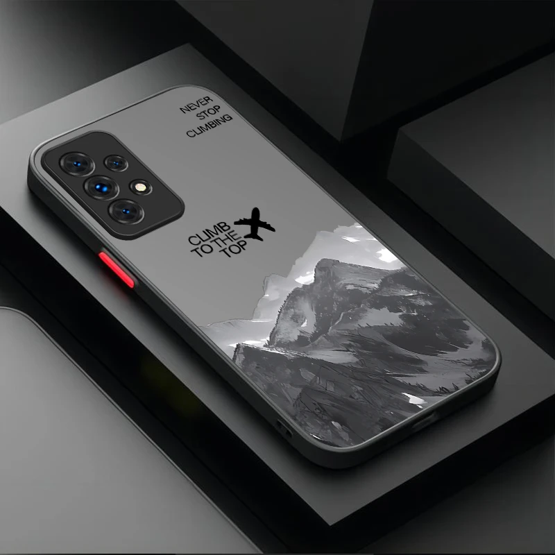 雪山航空機ケース Samsung Galaxy A05 A05S A33 A54 A24 A34 A14 A53 A23 A13 A52 A52S A32 A22 A12 A51 A71 A31 A50用