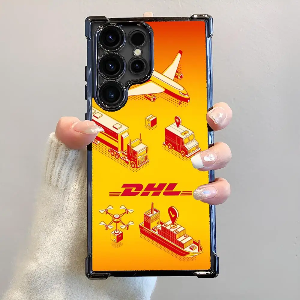 حافظة هاتف DHL Express لهاتف سامسونج جالاكسي S25 S24 S23 S22 S21 S20 نوت 20 لايت Fe Plus Ultra 4G 5G