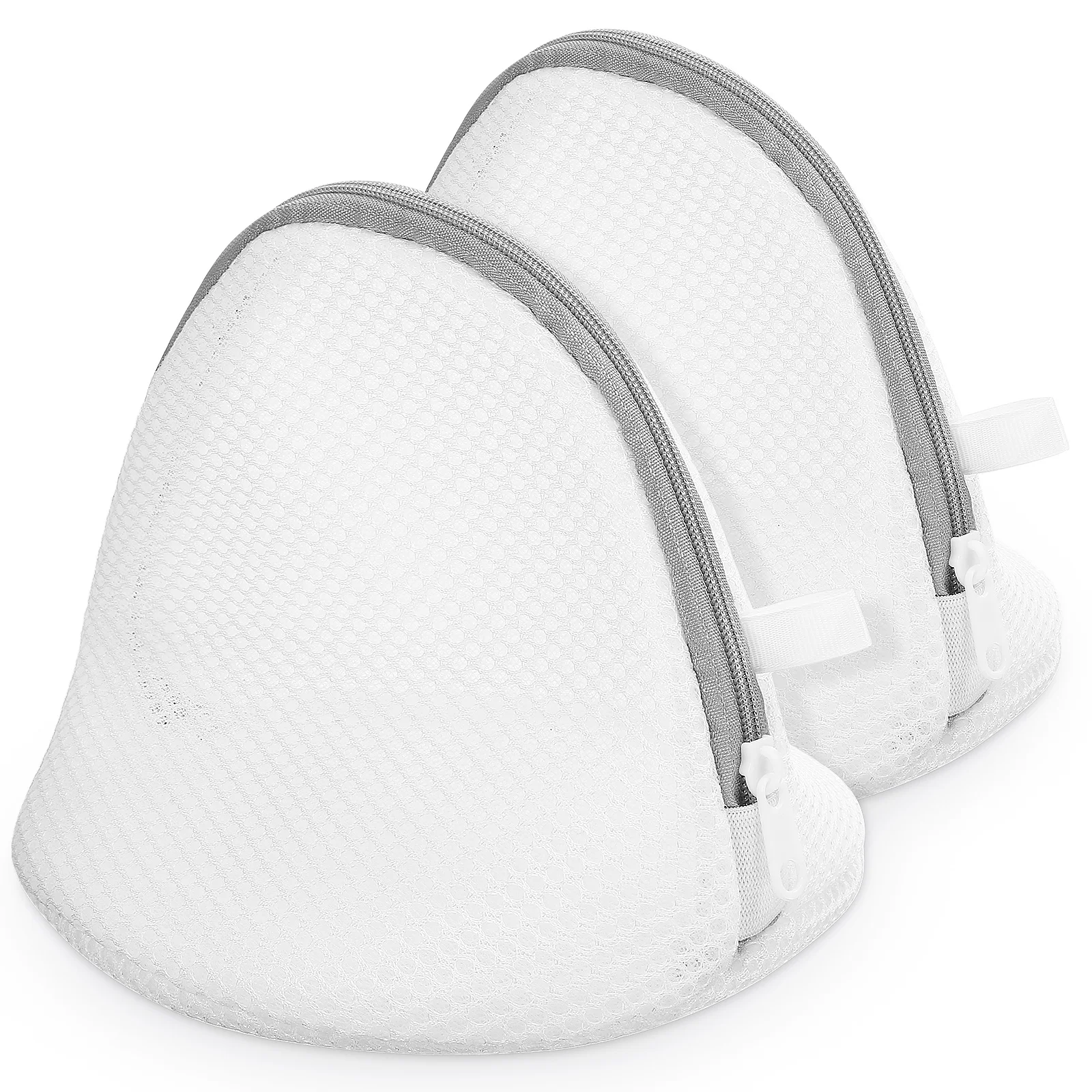 2Pcs Mesh Laundry Bags Zippered Polyester Delicate Wash Protector Lingerie Bag Laundry Net Bag Bra Washer Protector
