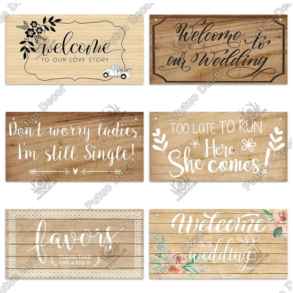 Putuo Decor-Wooden Hanging Plaque, Wedding Signs, Friendship Pendant, Souvenir Decoration, Welcome Wedding Blessing Decor