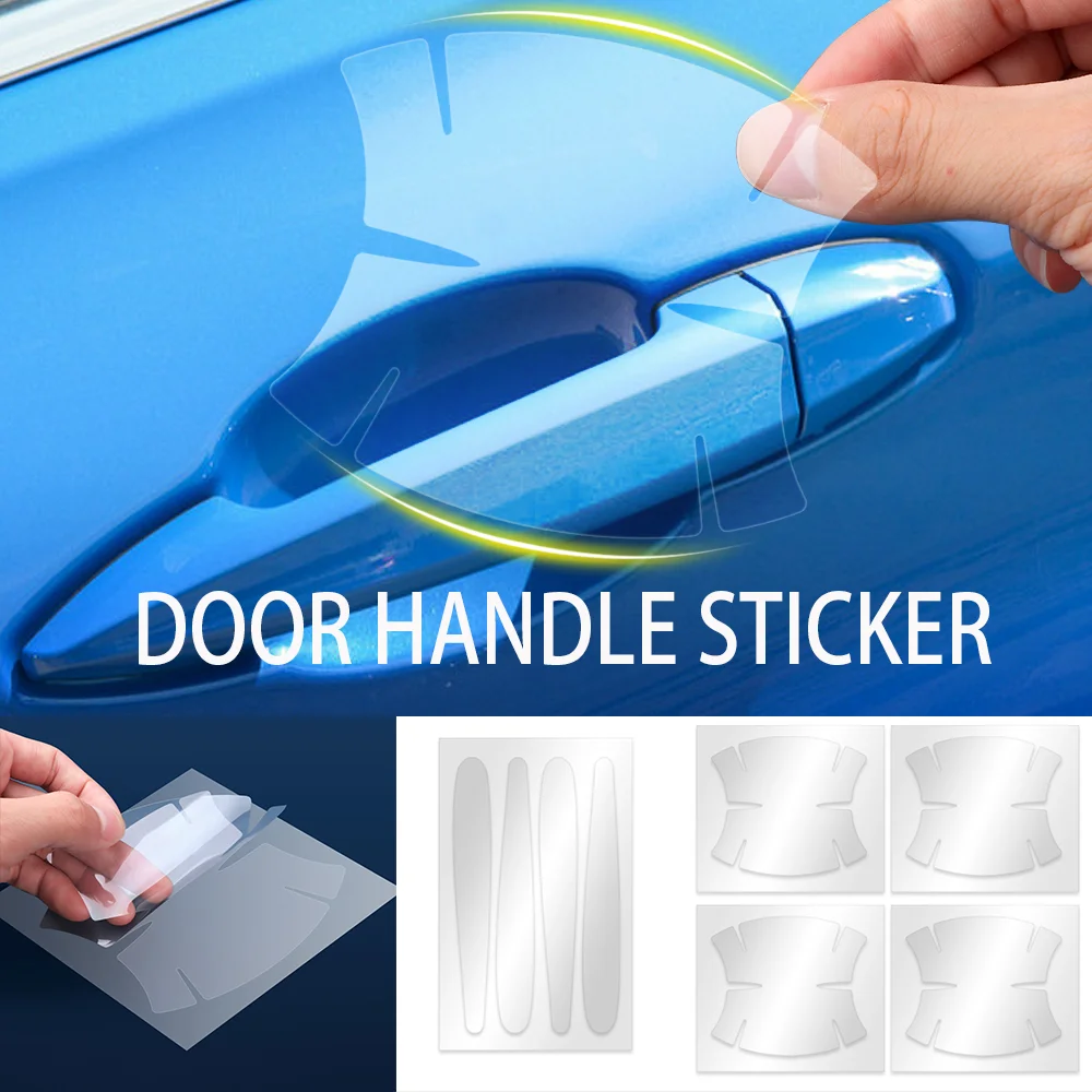 

Защитная пленка для дверной ручки автомобиля, прозрачная наклейка против царапин, автомобильная дверная ручка, чаша, защитная пленка, внешние аксессуары