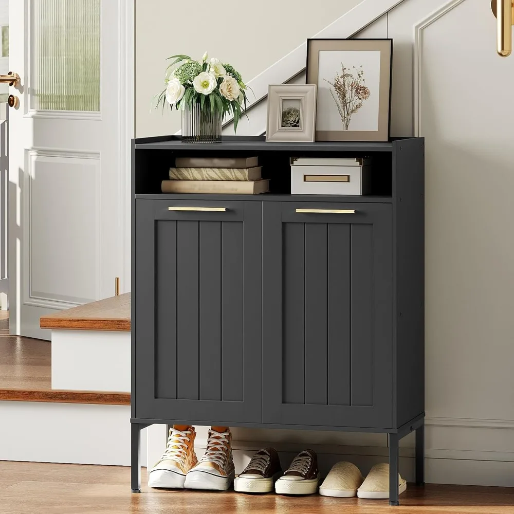 خزانة تخزين أحذية قابلة للتعديل مكونة من 6 طبقات مع منظم للباب #2