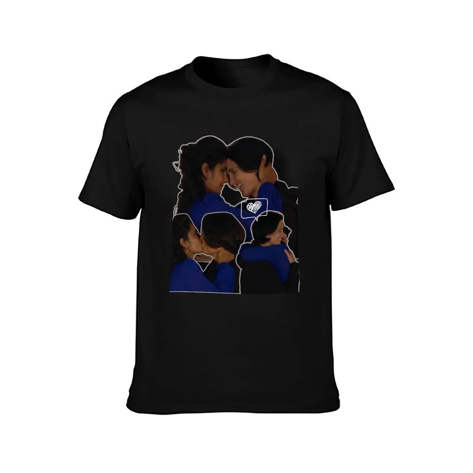 sukeve I'm never leaving your side again T-Shirt, Summer Casual Cotton Tee, Oversized Streetwear Tops, Vintage Graphic Print