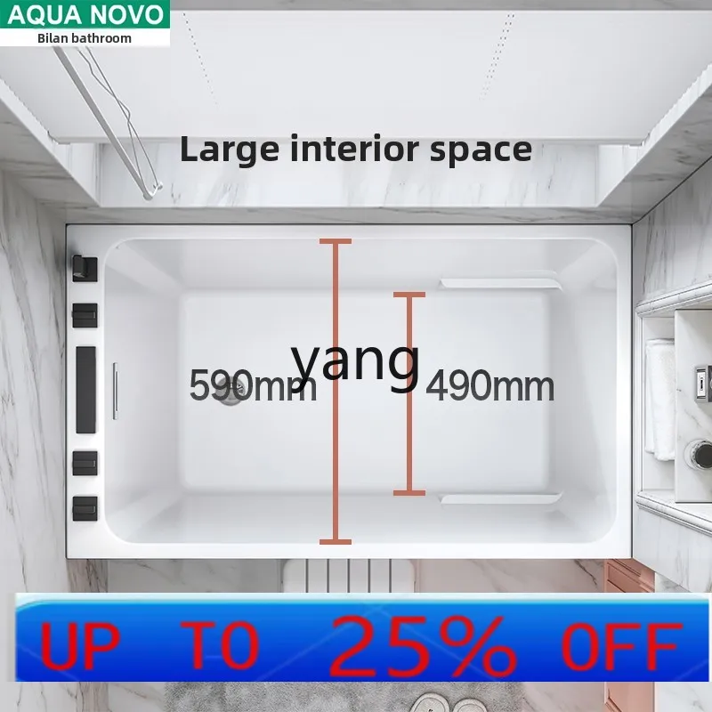

CX Small Unit Bathtub Household Bidet Mini Bathtub Deep Soaking Bathtub