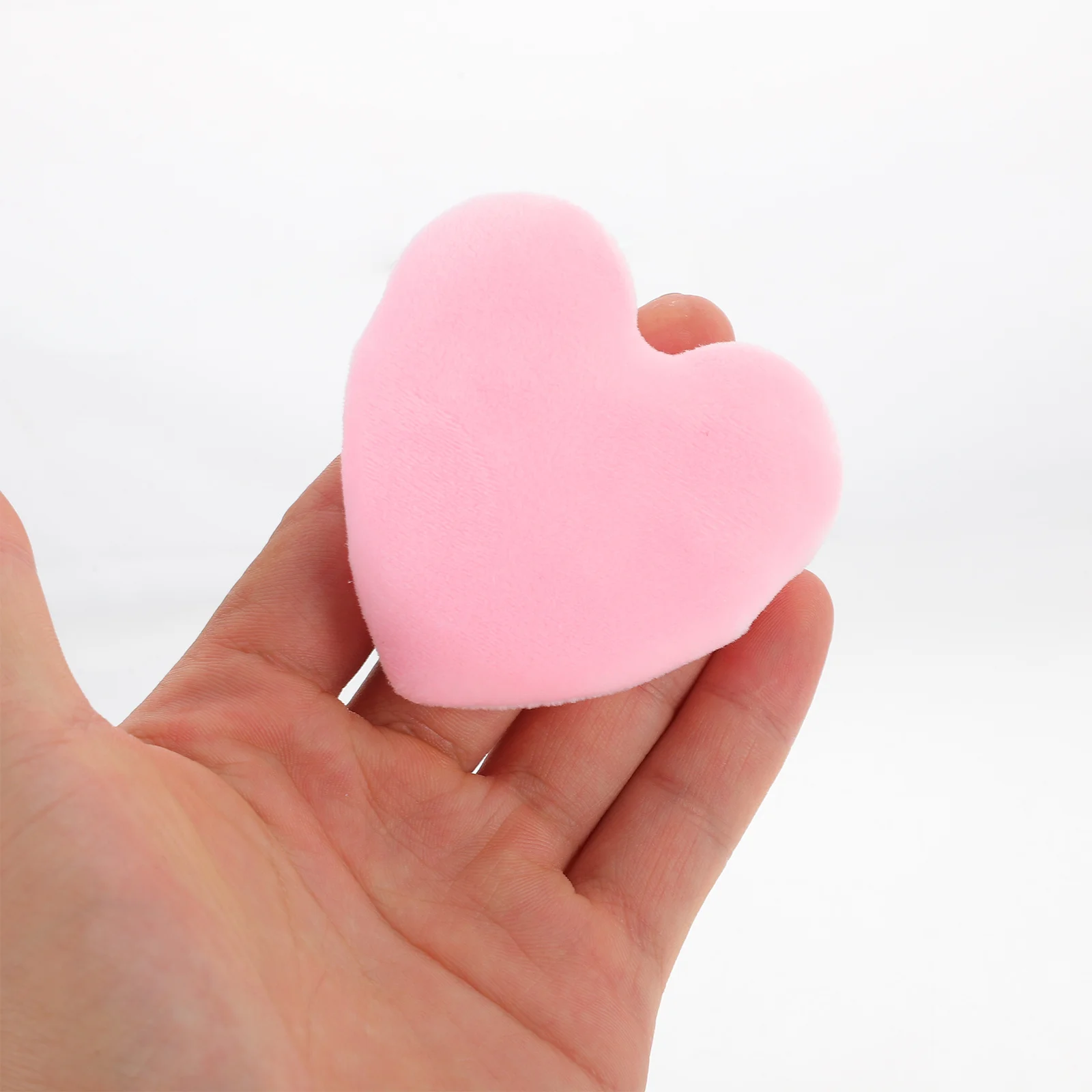 6 個の小さなハート型のメイクアップパフ フィンガーパフ フェイスパウダー ファンデーション コンシーラー 日常使用メイクアップ用