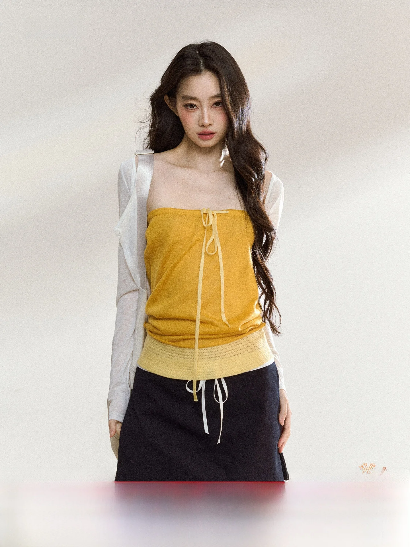 

7iftin Original Design Fall New Tee-Color Spicy Girl Tube Top Vest Women's Inner Wear Outerwear Strapl ort Sle