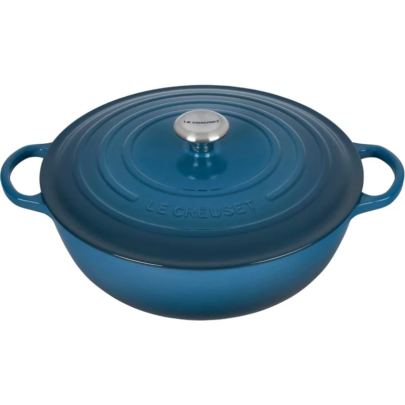 Enameled Cast Iron Chef's Oven, 7.5 qt., Deep Teal