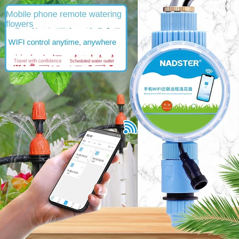 Mobile Phone Wireless Wi-Fi Remote Control Watering Machine Timing Automatic Irrigation Micro Spray Atomization Gardening