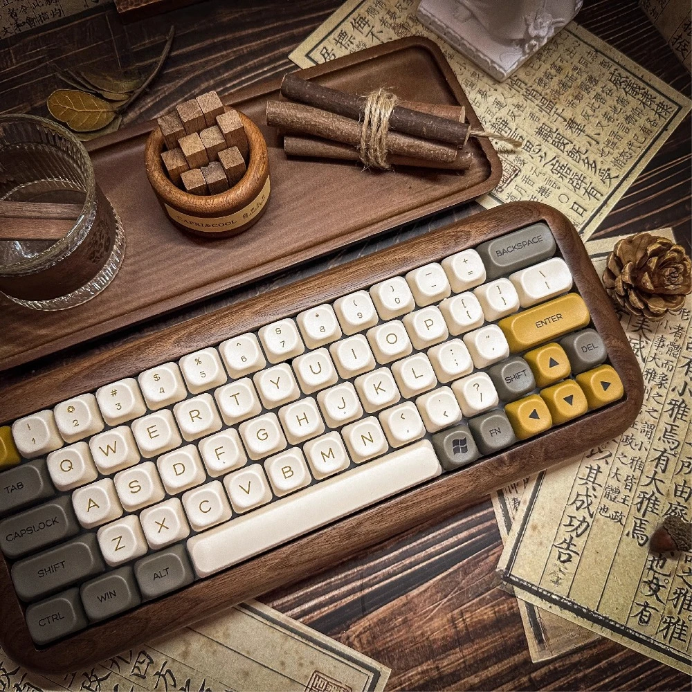 GH60 Wooden Mechanical Keyboard Kit Wireless Tri-mode Hot-Swap RGB Backlight Support VIA Custom 60% Gaming Keyboard Wooting Mojo