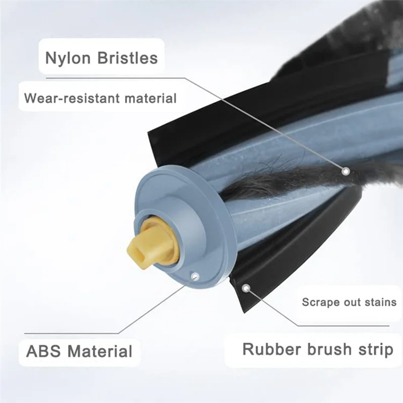 Acessórios para Ecovacs Deebot X1 Omni / X1 Turbo / X1 e X1 Plus Aspirador de pó Filtro de escova principal - A19G