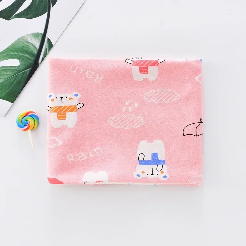 2023 Winter New Korean Cartoon Print Children\'s Neck Pure Cotton Plush Thickened Baby Warm Windproof Neck Cover