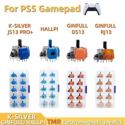 10pcs K-SILVER JS13 pro + TMR Electromagnetic Joystick for PS5 Replacement Parts TMR Joystick 3D Analog Thumb Stick Rocker